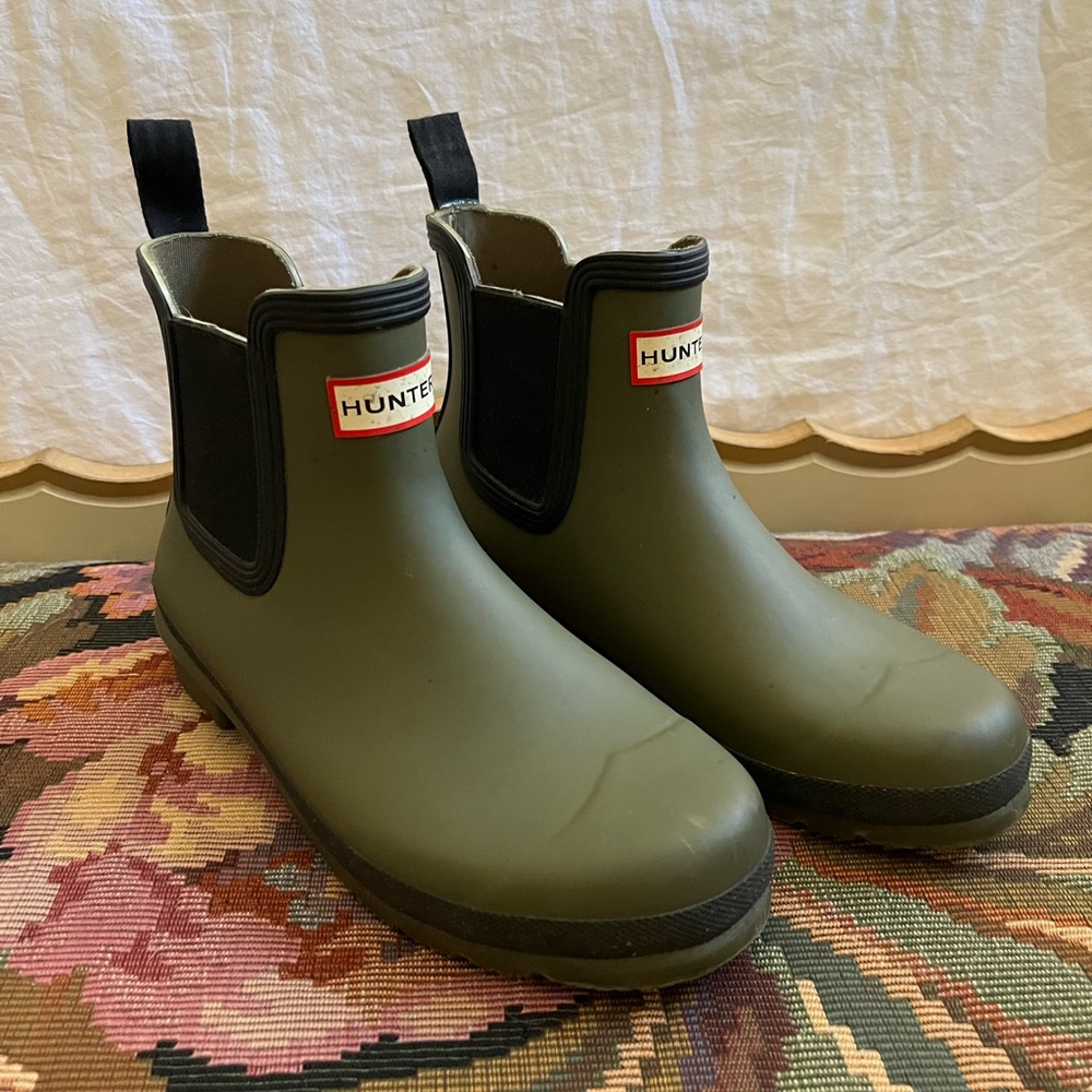 Hunter Green Chelsea Boot